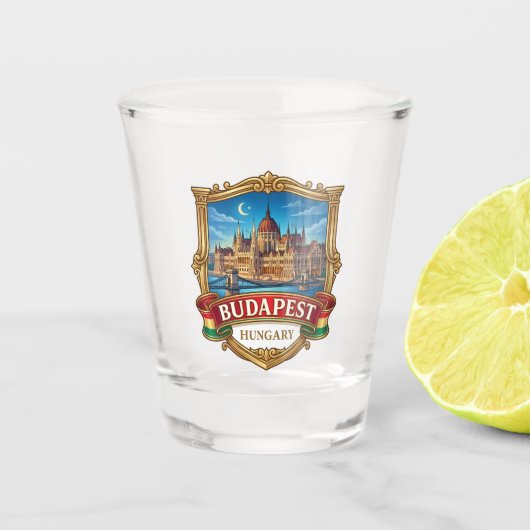 Ungarisches Parlamentsgebäude Ungarn Schnapsglas (Vorderseite)