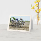 Ungarisches Pferd Karte (Gelbe Blume)