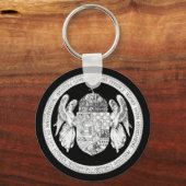 Ungarisches Siegel mit Wappen Ungarn Geschenke Schlüsselanhänger (Vorderseite)