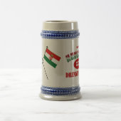 Ungarisches trinkendes Team Bierglas (Mittel)