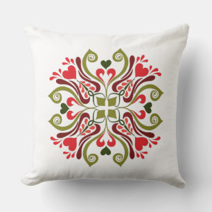 Ungarisches Tulpen-Blumenmotiv Kissen