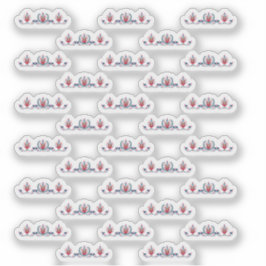 Ungarisches Volksblumenmuster Aufkleber