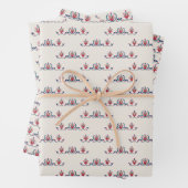 Ungarisches Volksblumenmuster Geschenkpapier Set (Beispiel)