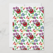 Ungarisches Volkskunst-Brautparty Einladung (Rückseite)