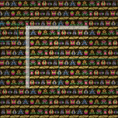 Ungarisches Volksmuster Stoff (Kachel)