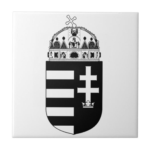 Ungarisches Wappen Fliese (Vorderseite)