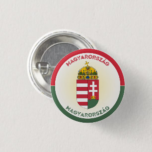 Ungarisches Wappen Kreisform Button