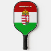 Ungarisches Wappen Pickleball Schläger (Rückseite)