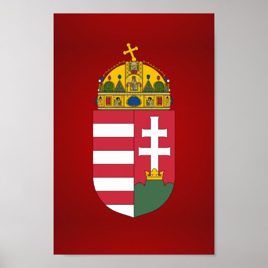 Ungarisches Wappen Poster (Vorne)