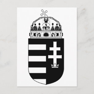 Ungarisches Wappen Postkarte