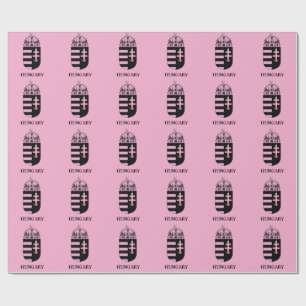 Ungarisches Wappen Zeitgenössische monochrome Kuns Geschenkpapier