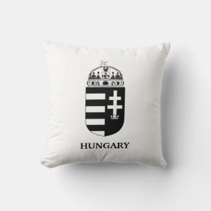 Ungarisches Wappen Zeitgenössische monochrome Kuns Kissen