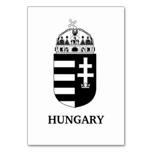 Ungarisches Wappen Zeitgenössische monochrome Kuns Tischnummer