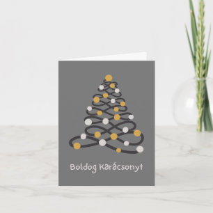 Ungarisches Weihnachtsfest Frohe Weihnachten Karte