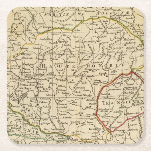 Ungarn 3 rechteckiger pappuntersetzer (Vorderseite)