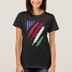 Ungarn Amerikanische Gewachsene Flagge USA Patriot T-Shirt