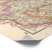 Ungarn Atlas Map Poster (Ecke)