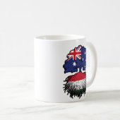 Ungarn Australisch Australien Tree Roots Kaffeetasse (VorderseiteRechts)