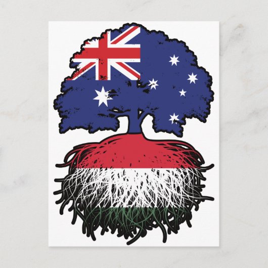 Ungarn Australisch Australien Tree Roots Postkarte (Vorderseite)