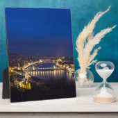 Ungarn Budapest Abendpanorama Fotoplatte (Seite)