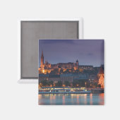 UNGARN, Budapest: Burg-Hügel, Calvinistische Kirch Magnet (Vorderseite/Rückseite)