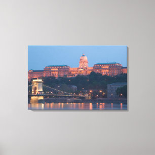 UNGARN, Budapest: Szechenyi-Brücke (Kettenbrücke), Leinwanddruck