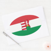 Ungarn Car Oval Ovaler Aufkleber (Umschlag)