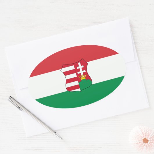 Ungarn Car Oval Ovaler Aufkleber (Umschlag)