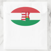 Ungarn Car Oval Ovaler Aufkleber (Tasche)