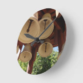 Ungarn, Cegled, Kirchenglocken Runde Wanduhr (Winkel)