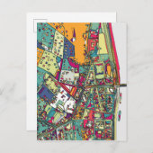 Ungarn | City Map Postkarte (Vorne/Hinten)