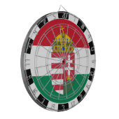 Ungarn Dartboard & Flag Darts / Game Board Dartscheibe (Vorderseite Links)