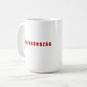 Ungarn Design Kaffeetasse (Vorderseite Links)