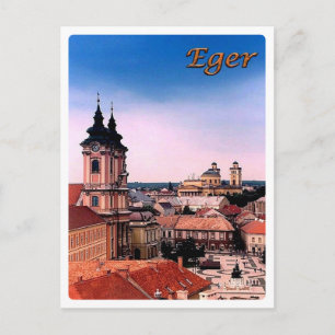 Ungarn - Eger - Belvarosa - Postkarte