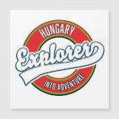 Ungarn Explorer im Abenteuerlogo Magnetkarte (Vorderseite)