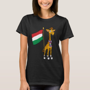 Ungarn Fan Hungary Giraffe T-Shirt
