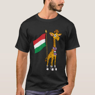 Ungarn Fan Hungary Giraffe T-Shirt
