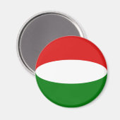 Ungarn Fisheye Flag Magnet (Vorderseite/Rückseite)