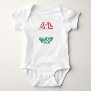 Ungarn Flag Fingerprint Baby Strampler