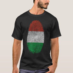 Ungarn Flag Fingerprint in meinem DNS für Hung T-Shirt
