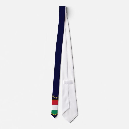 Ungarn Flag Neck Tie Krawatte (Rückseite)