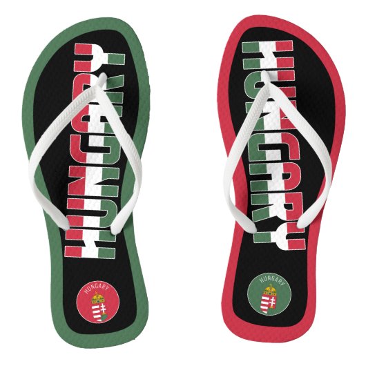 Ungarn Flag Superb Patriotic Badesandalen (Fußbett)