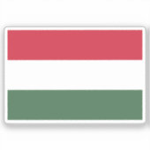 Ungarn-Flagge benutzerdefiniert geschnitten Aufkleber (Vorderseite)