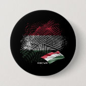 Ungarn-Flagge Button (Vorderseite)