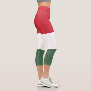 Ungarn-Flagge Capri Leggings