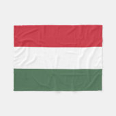 Ungarn-Flagge Fleecedecke (Vorderseite (Horizontal))