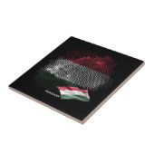 Ungarn-Flagge Fliese (Seite)