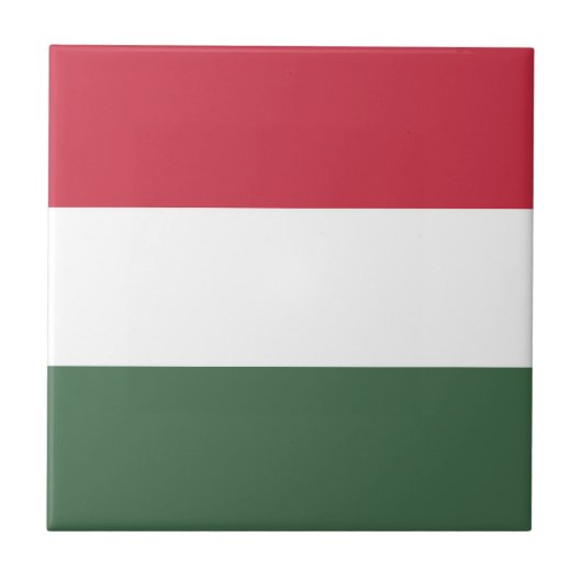 Ungarn-Flagge Fliese (Vorderseite)