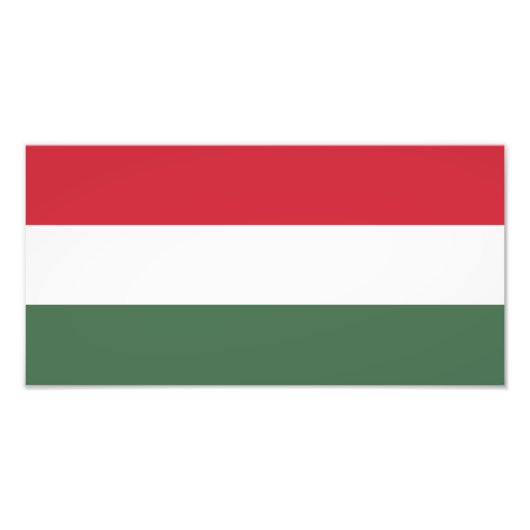 Ungarn-Flagge Fotodruck (Vorne)
