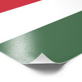 Ungarn-Flagge Fotodruck (Ecke)